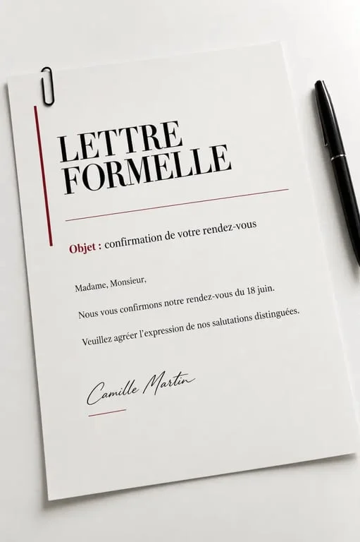 Application pour écrire une lettre professionnelle sur ordinateur