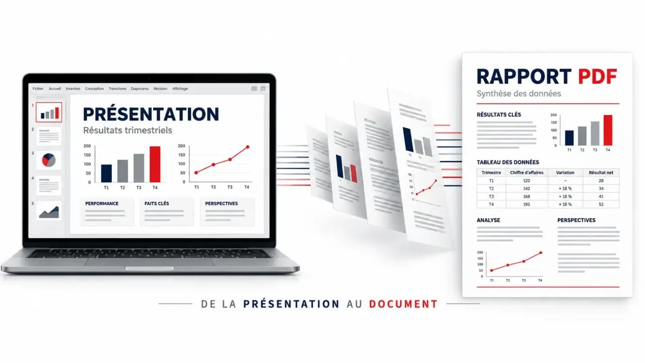 Conversion de diaporama en PDF pour un rendu professionnel