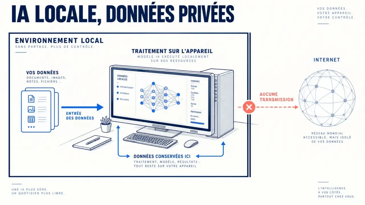 Fonctionnement et confidentialité de l'intelligence artificielle en local